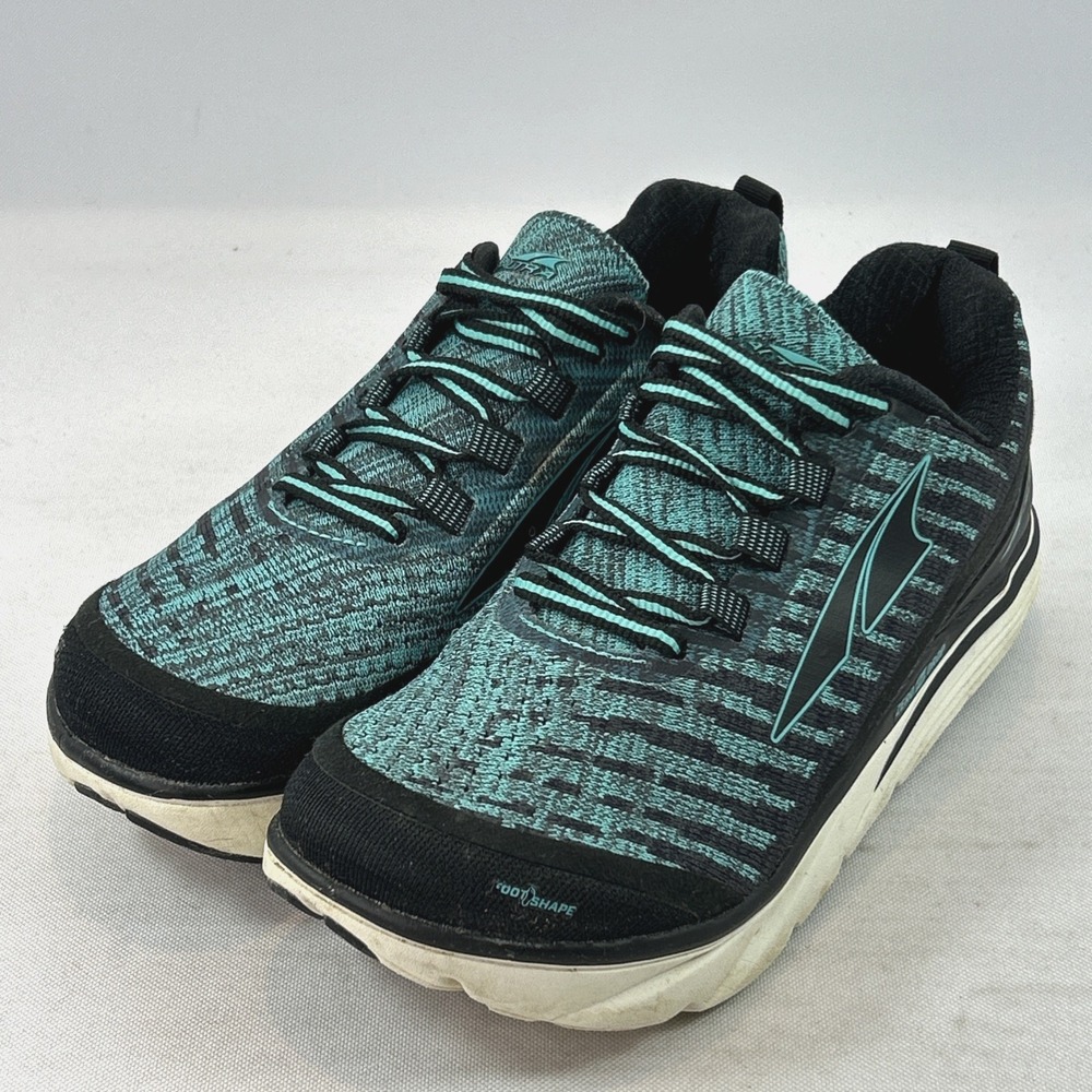 Altra Torin Knit 3.5 Running Shoes Women's Sz 6.5 Zero Drop Teal Black Sneakers